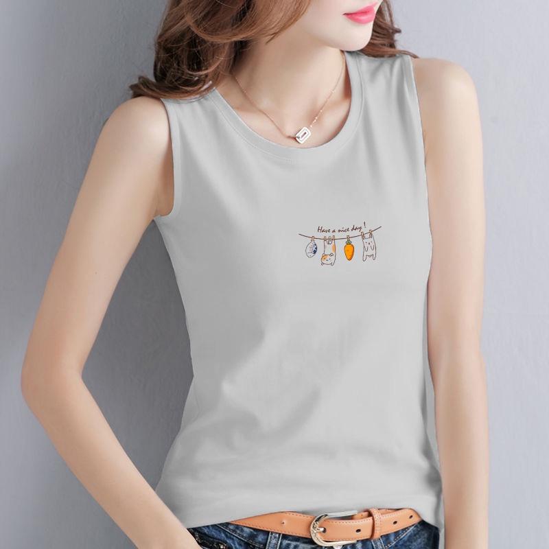 Áo thun 3 lỗ nữ sát nách cotton 100% cao cấp, co giãn thoải mái 4 chiều HAVE A NICE DAY-SALLY-SN107