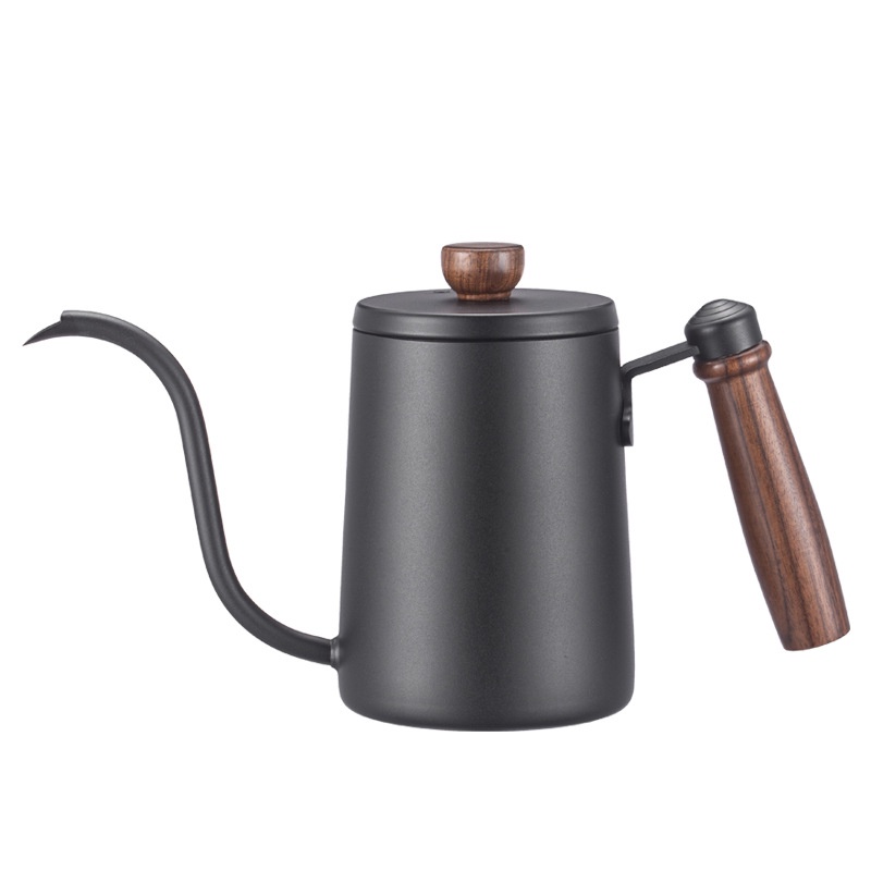 Bình rót cà phê 600ml bằng thép không dỉ, có nhiệt kế