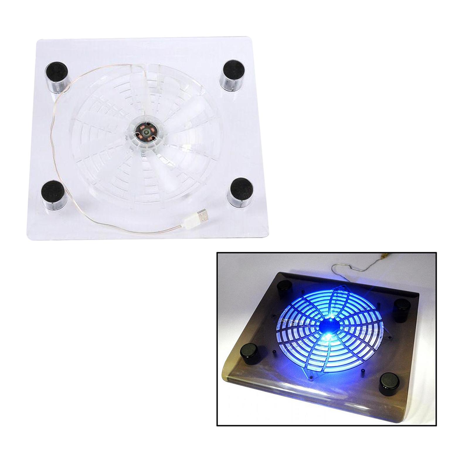 Portable Cooler USB Cooling Pad Stand LED Light Radiator for Laptop