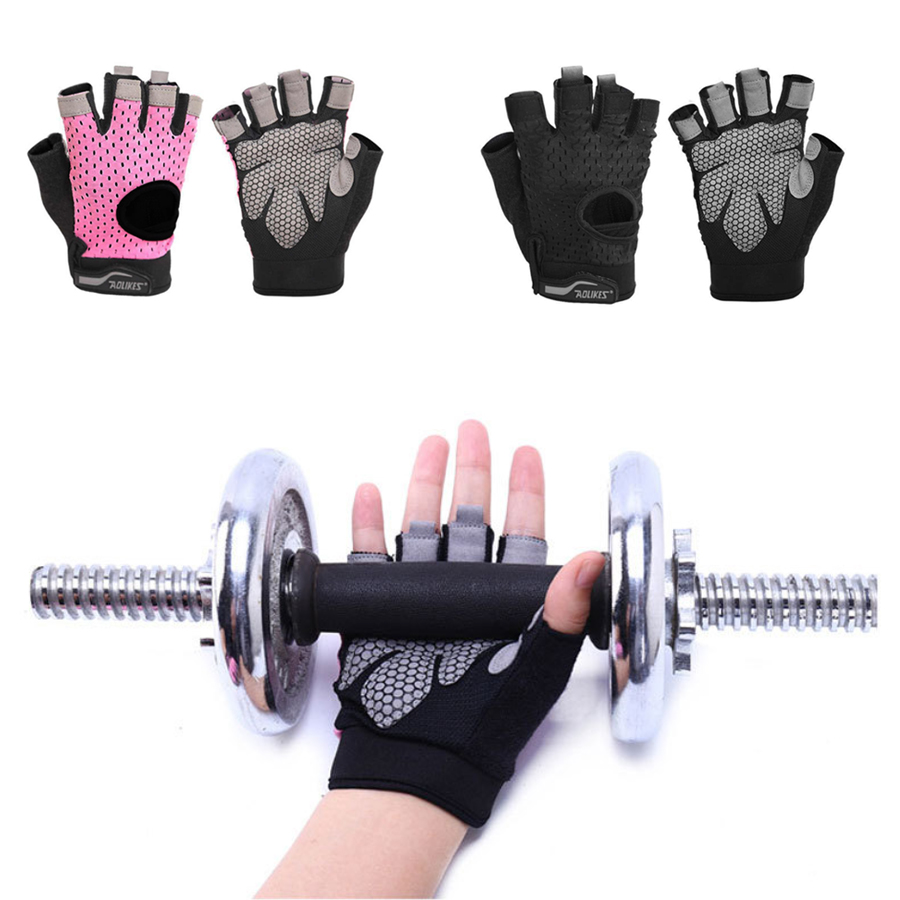 Găng tay tập gym nam nữ chính hãng Aolikes chống chai tay cực tốt