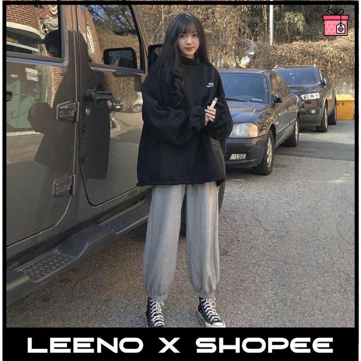 Quần Jogger nam nữ cạp chun bo gấu SIMPLE Ulzzang LEENO