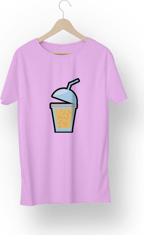 Áo Thun Couple Unisex ATLAN Form Rộng Hàn Quốc Mã TK21 Màu Hồng Phấn - M - M