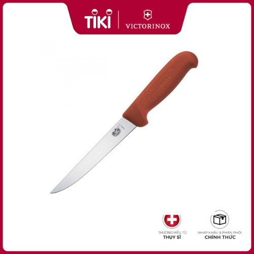 Dao bếp Victorinox Fibrox Straight Wide Blade Boning Knife, Red, 5.6001.15