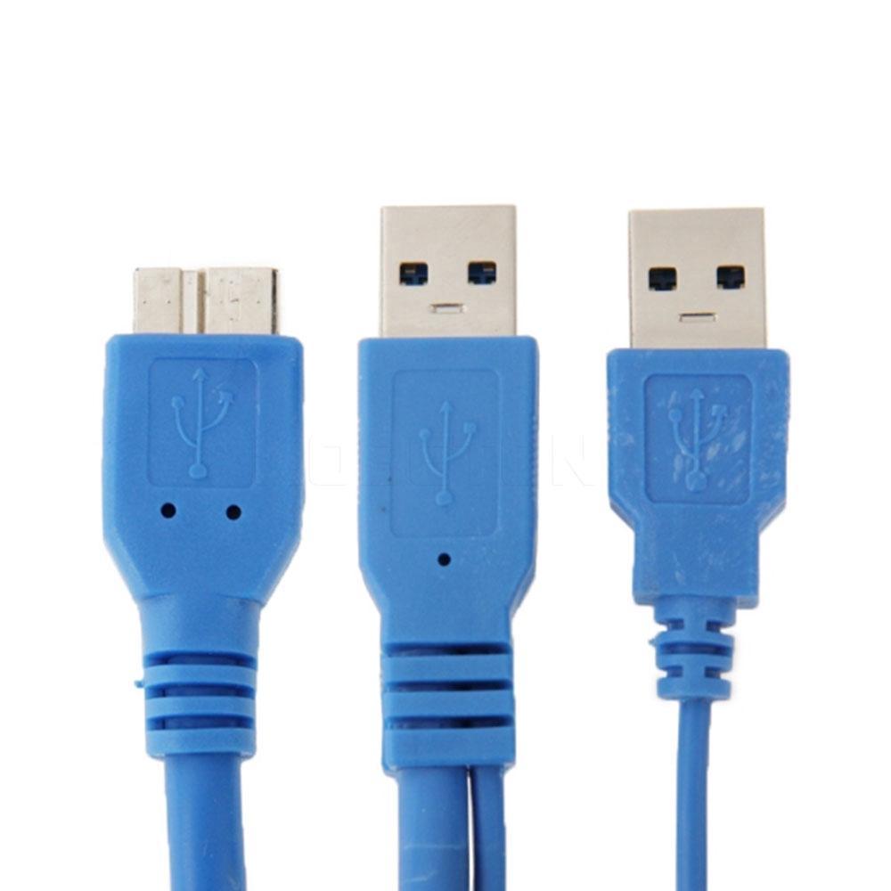 Cáp nối ổ đĩa cứng HDD dài 50cm hình chữ Y từ USB 3.0 A sang Micro-B USB 3.0