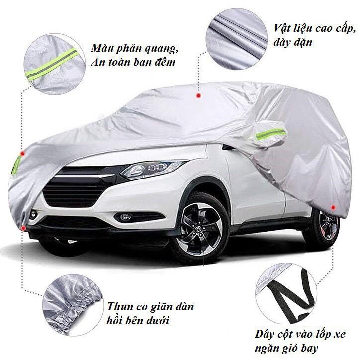 Bạt Phủ xe Ô Tô HUYNDAI ACCENT Vải Dù OXFORD Siêu Bền, Bạt Trùm Xe Hơi Chống Nắng Mưa Bảo Vệ Xe