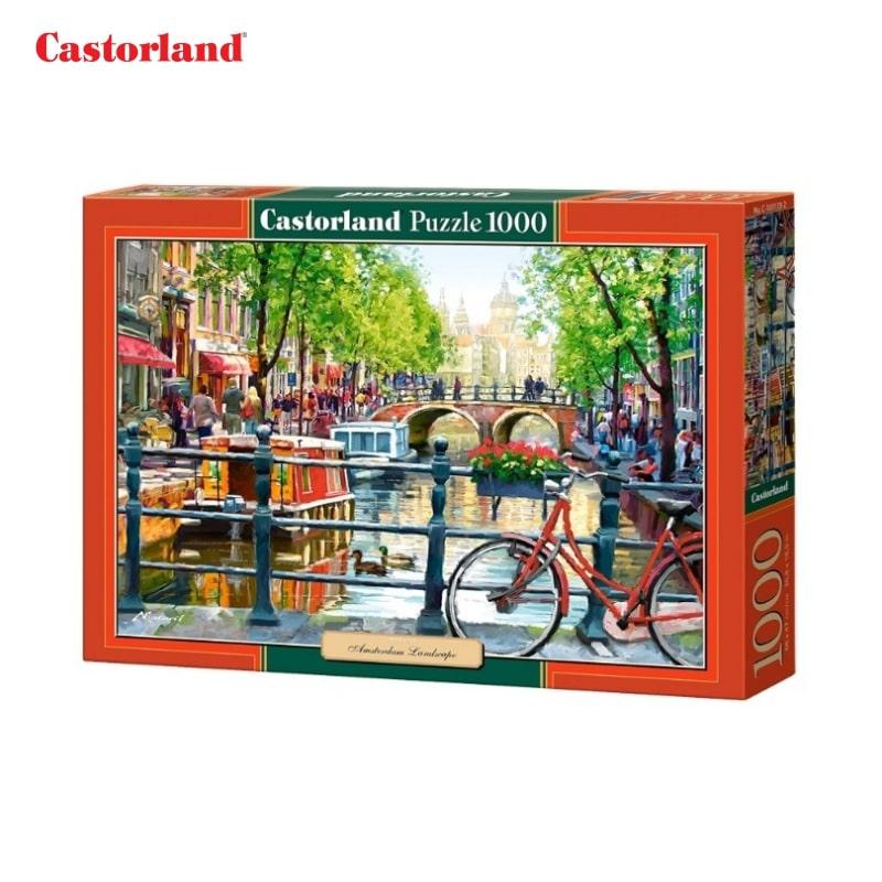 Xếp hình puzzle cảnh quan Amsterdam 1000 mảnh CASTORLAND C-103133
