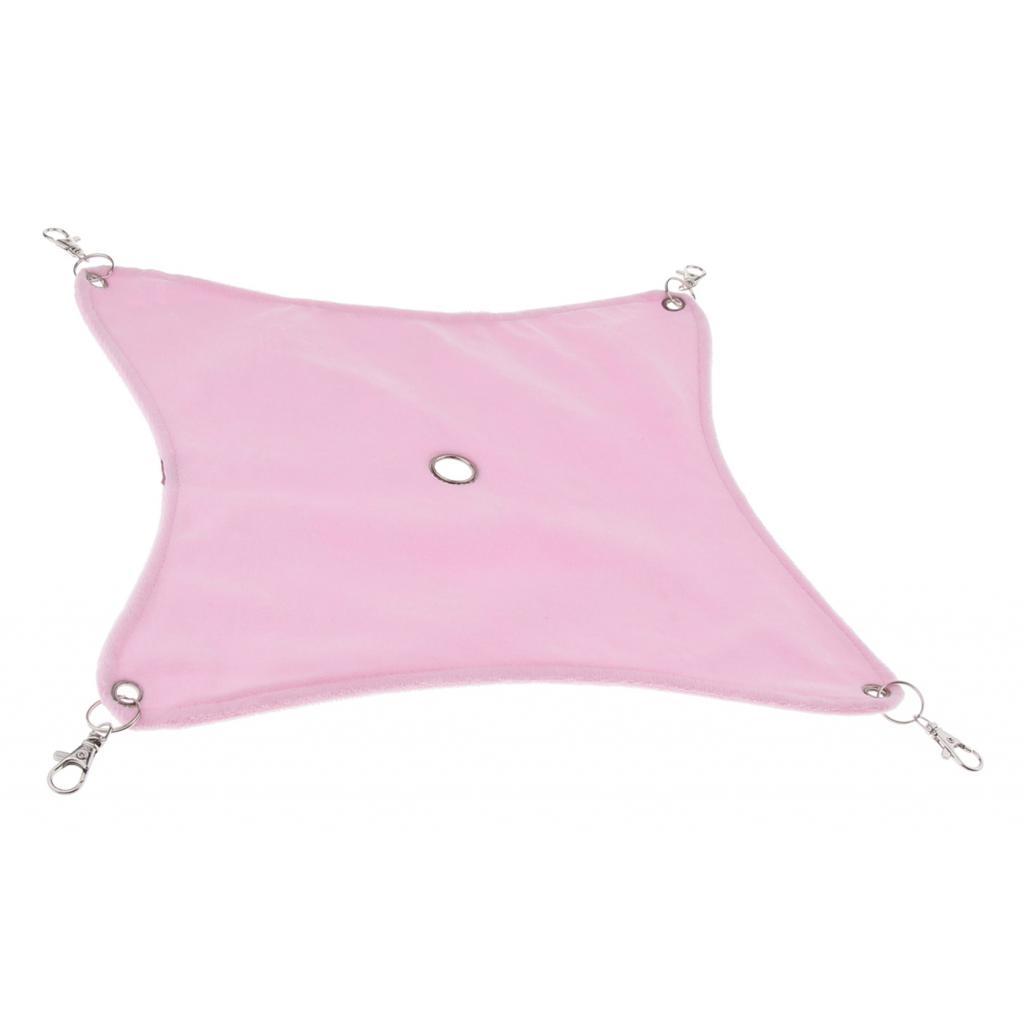 Small Hamster Hammock Cage Hanging Bed Nest for Birds Hamster Mice Blue-S