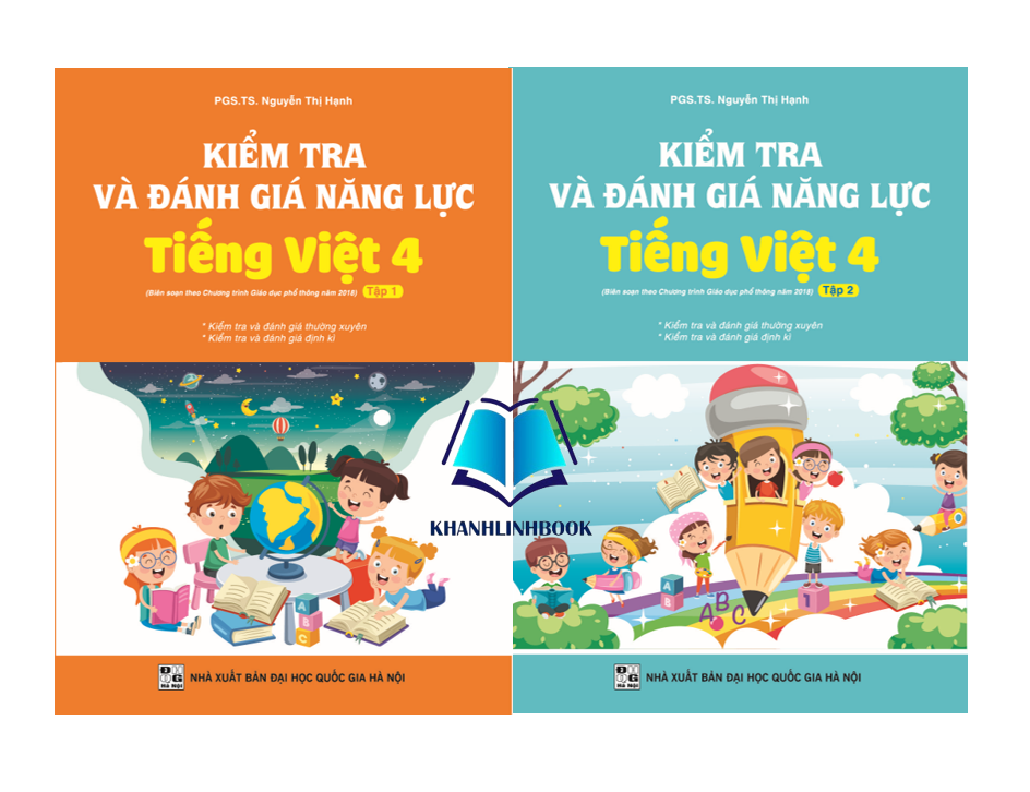 Sách - Combo Kiểm tra đánh giá năng lực tiếng việt 4 - tập 1 + 2