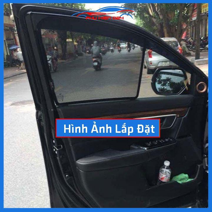 Hình ảnh Bộ 4 rèm chắn nắng nam châm Honda CR-V 2015-2016-2017-2018-2019 khung cố định chống tia UV