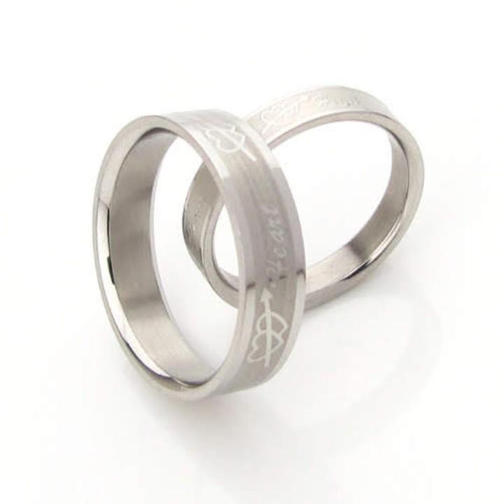 Nhẫn cặp inox Heart NC08 giá 1 chiếc