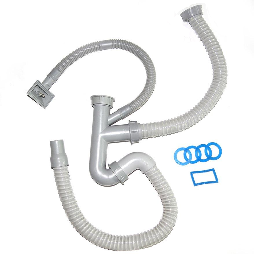 Bộ xả chậu rửa chén 2 hộc Eurolife EL-BXC 02