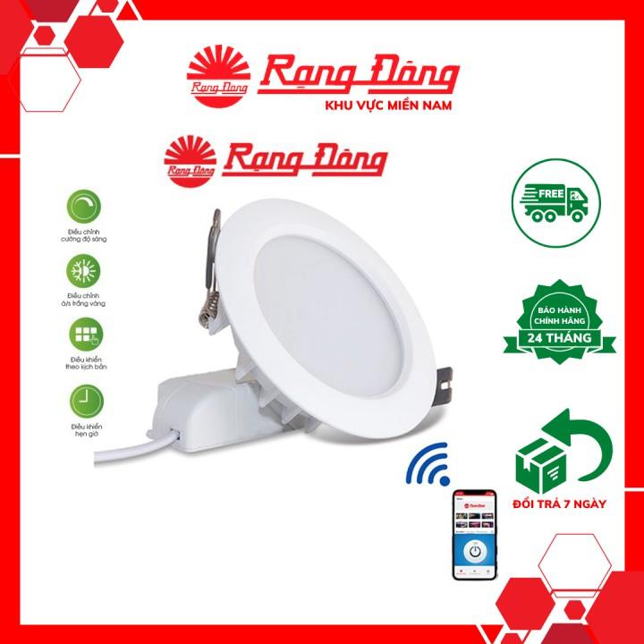 Đèn LED Downlight âm trần smart wifi 9W Rạng Đông AT16L 110/9W.WF, Vỏ nhôm đúc