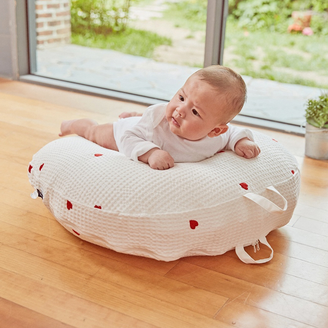 Gối chống trào ngược cho bé Rototo bebe Airmesh cao cấp khắc phục tình trạng trào ngược dạ dày trẻ sơ sinh hiệu quả - Loại Airmesh thoáng khí mới nhất