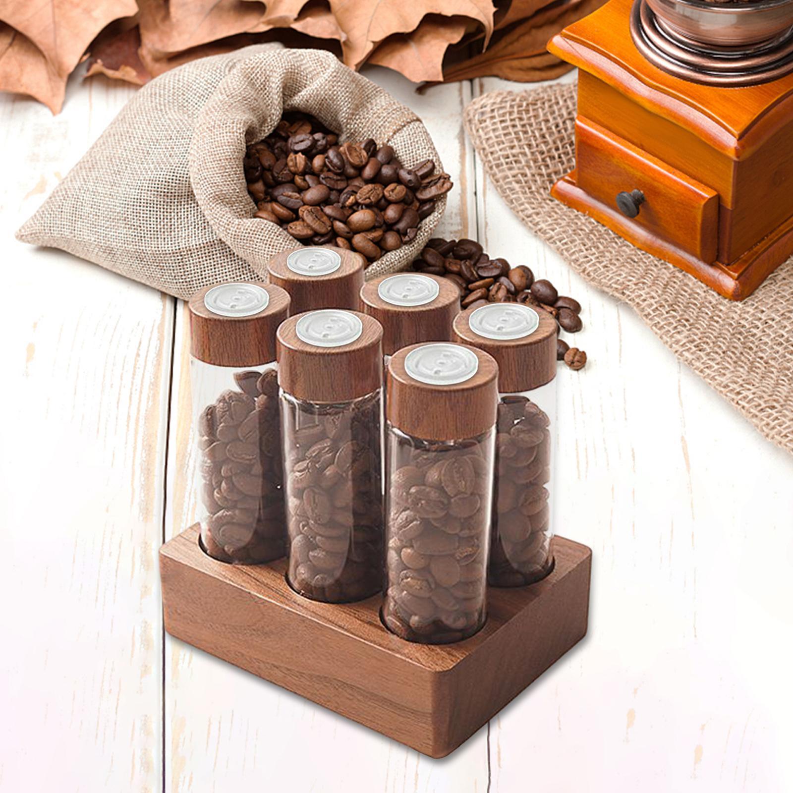 Coffee Bean Jar Single Dosing Coffee Bean Storage Tubes for Retail Coffee Shop