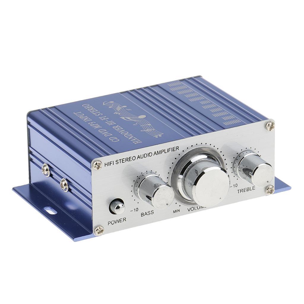 Mini Super Bass Audio Amplifier Hi-Fi Stereo Universal 12V 20W