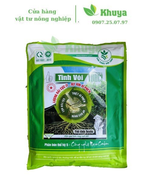 Phân bón hữu cơ VD Tinh Vôi 1kg Cải tạo đất - Nâng cao pH