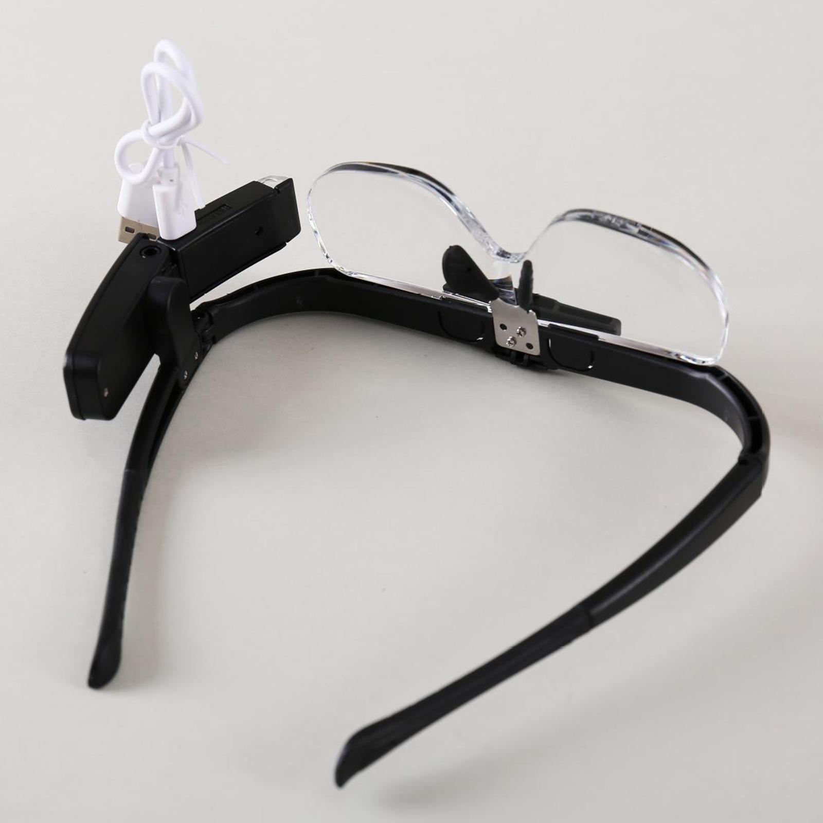 Headband with LED Light Headset Magnifying Glasses Easy to Wear
