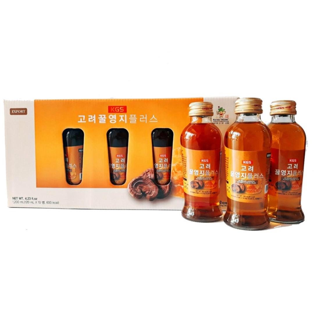 Nước Mật Ong Linh Chi KGS Hàn Quốc (10 Chai x120ml)