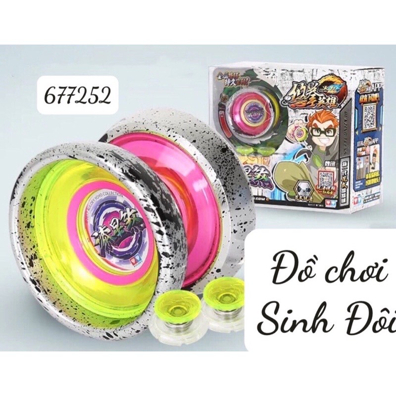 Đồ chơi yoyo 677252 màu bạc và vàng - đồ chơi vận động