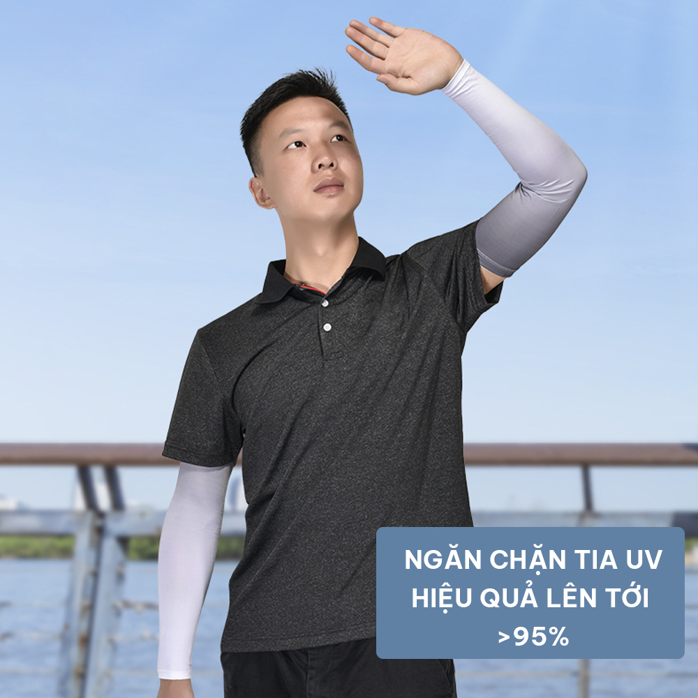 Găng tay chống nắng nam, nữ chống tia UV GoodFit GF206G bao tay chống nắng chất liệu lụa mát, thoáng khí