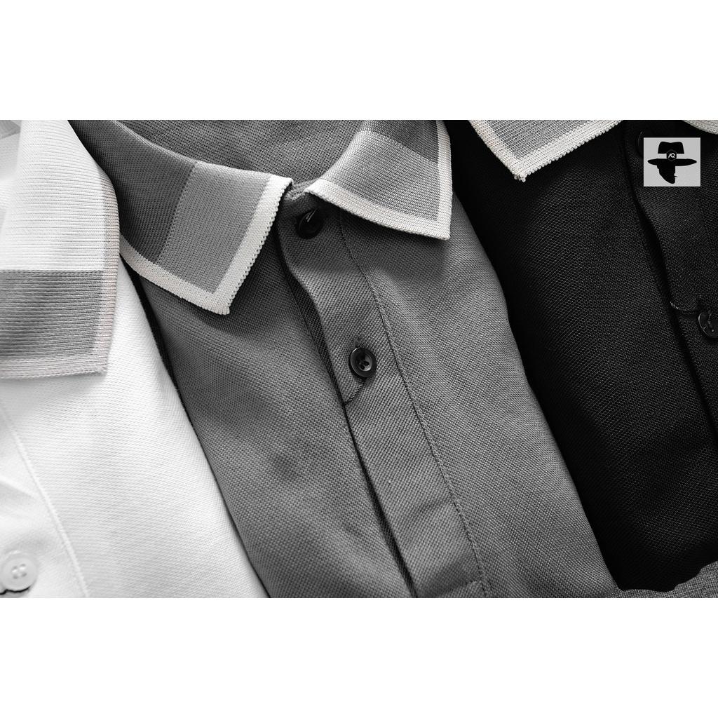 ÁO THUN POLO nam cổ bẻ tay ngắn basic 3 Màu VIỀN CỔ vải đẹp mềm mịn thoáng mát
