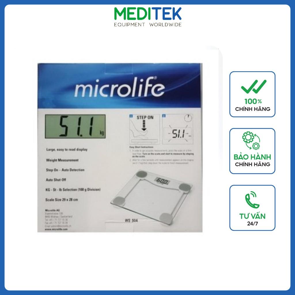 Cân sức khỏe điện tử Microlife WS50A, thiết kế sang trọng, dễ sử dụng, Bảo hành 12 tháng