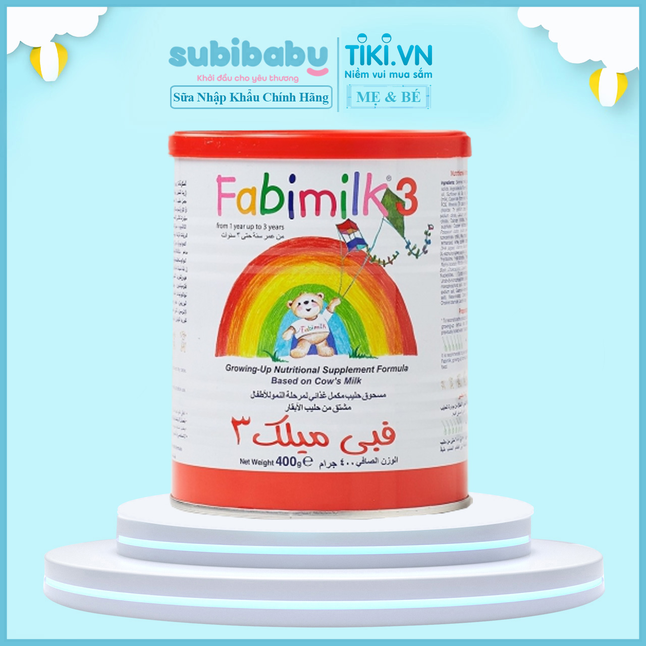 Sữa Fabimilk Số 3 400g dành cho trẻ từ 12-36 tháng