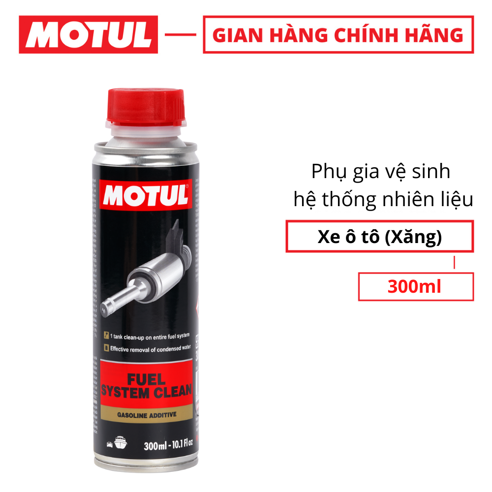 Phụ gia vệ sinh hệ thống nhiên liệu xe ô tô (XĂNG) - FUEL SYSTEM CLEAN AUTO 300ml