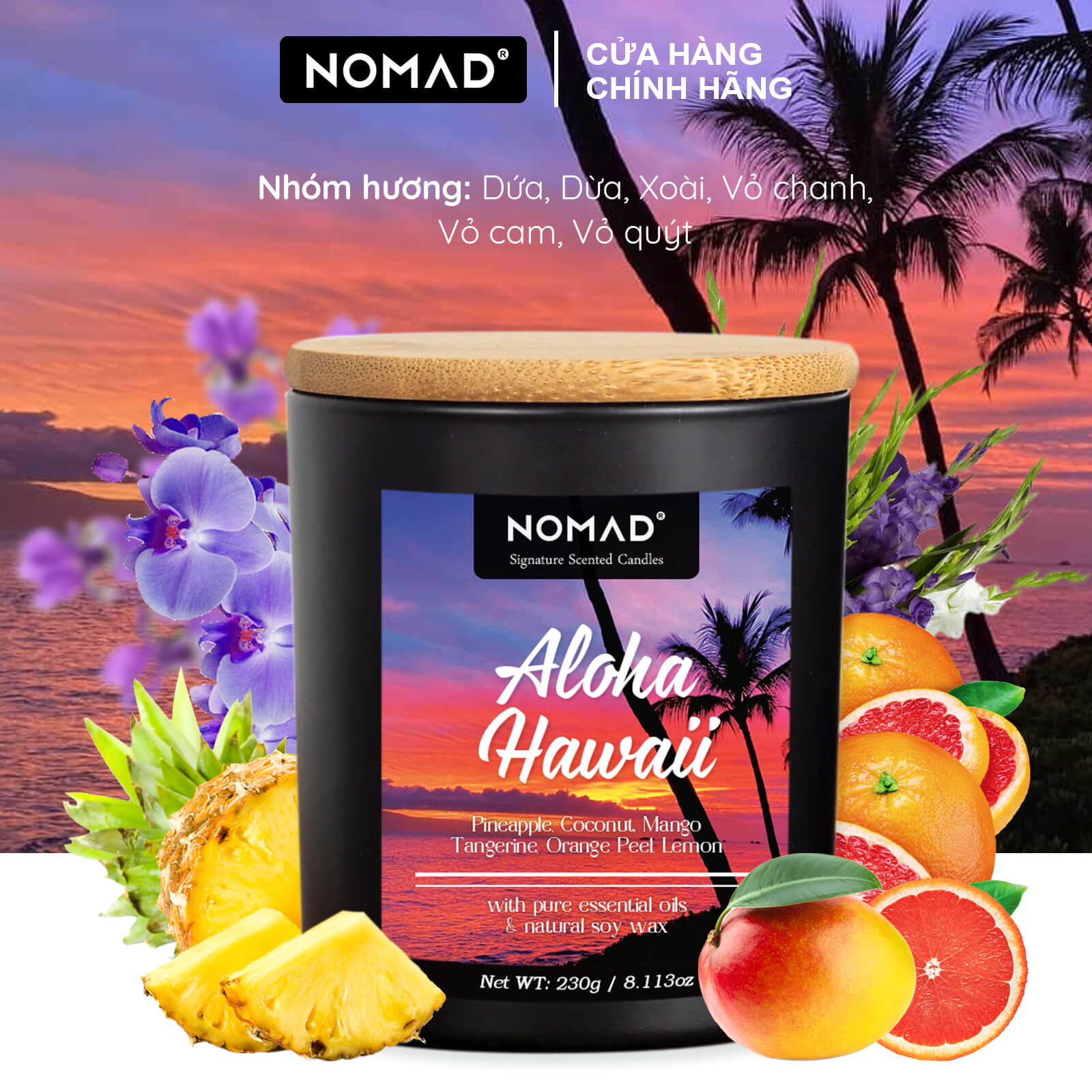 Nến Thơm Cao Cấp Nomad Signature Scented Candle 230g