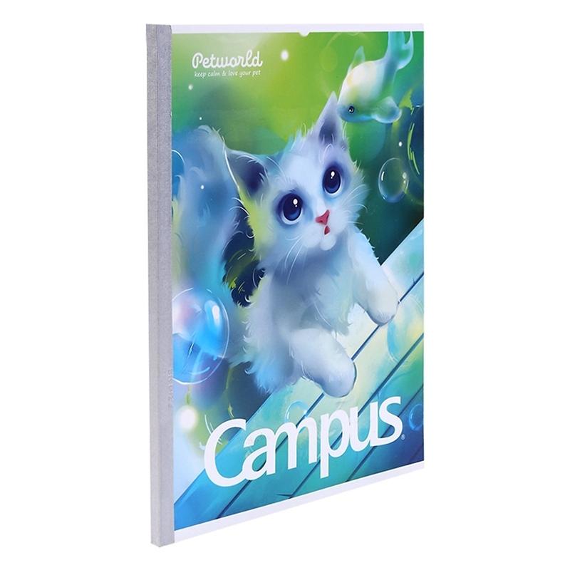 Vở Pet World - 4 Ô Ly 96 Trang ĐL 70g/m2 - Campus NB-APEW96
