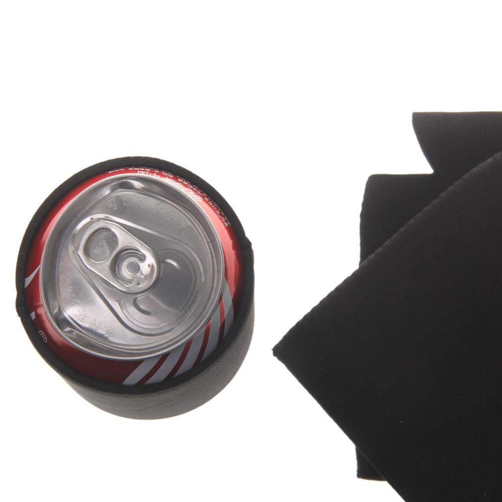40pcs Stubby Beer Bottle Can Cooler Sleeve Holder Wedding Favor Black