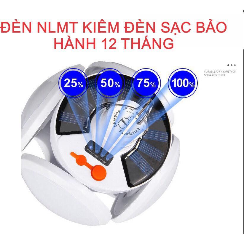 Đèn Led Tích Điện Năng Lượng Mặt Trời Hình Cánh Hoa Siêu Sáng Công Suất 100W Có 5 Chế Độ Sáng