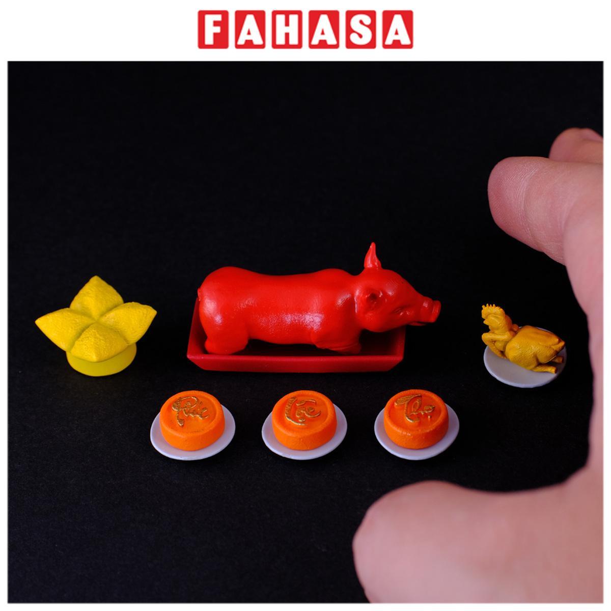 Phụ Kiện Bàn Thờ Mâm Cúng Heo Quay - Heo Đỏ Tấn Tài - Gà Vàng Tấn Lộc - Manihum BTLPK-01