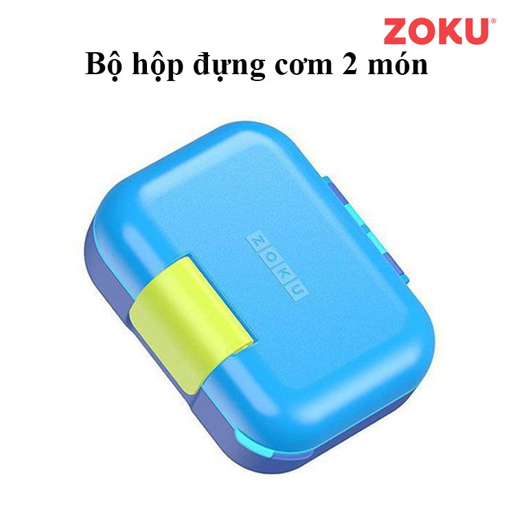 Bộ hộp đựng cơm Bento Junior 2 món ZOKU - Hàng Chính Hãng