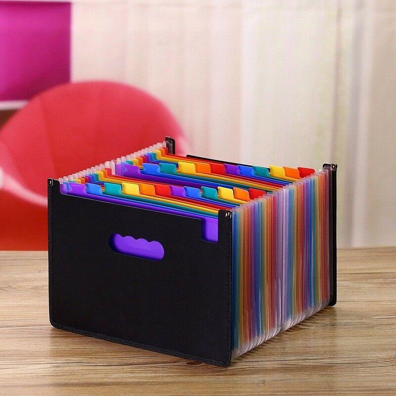 Túi Đựng Tài Liệu Khổ A4 Chia 12 Ngăn Nhiều Màu Sắc Tiện Dụng