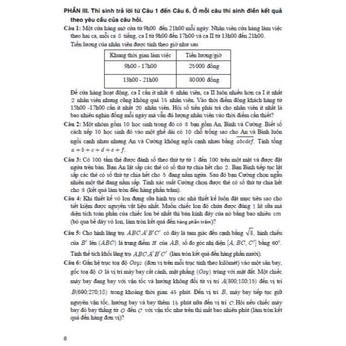 Bộ đề ôn tập thi tốt nghiệp THPT môn toán (thích hợp dùng cho các kì thi đánh giá năng lực) - HA