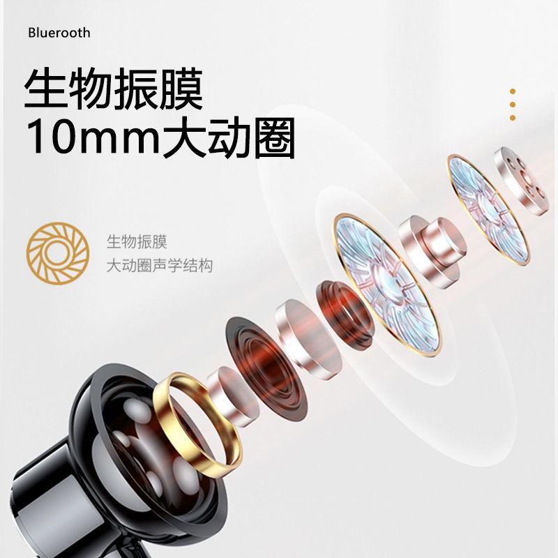 Phong cách mới nhất của tai nghe bluetooth thể thao không dây cổ treo cổ loại tuổi thọ pin lớn đeo lâu dài không đau tai loại nam và nữ đi làm