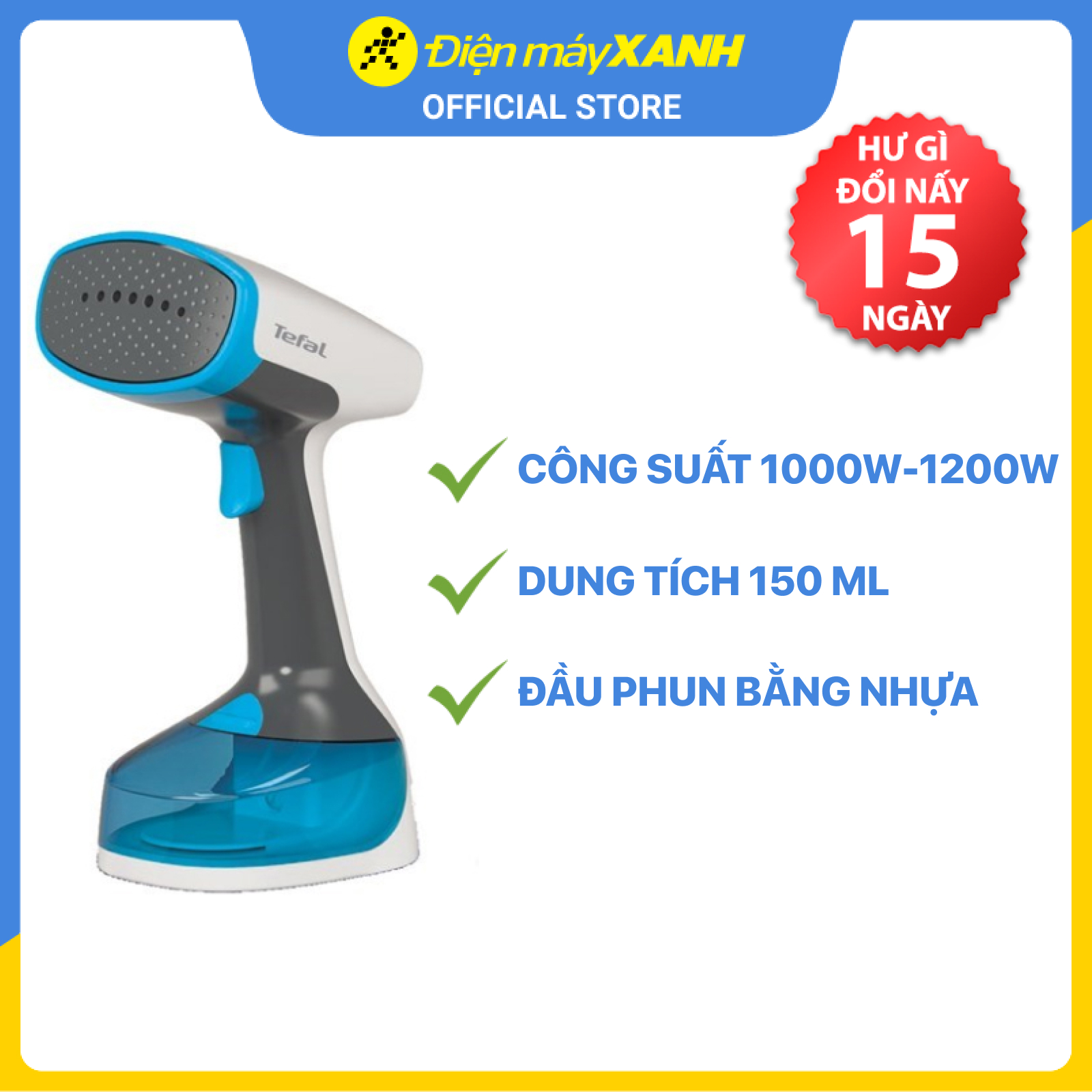 Bàn ủi hơi nước cầm tay Tefal DT7000E0 - Hàng chính hãng