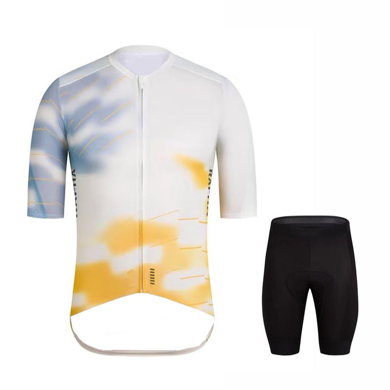Ralvpha Nam Mùa Hè Áo Đạp Xe Jersey Phù Hợp Với Xe Đạp Quần Áo Nhanh Khô Ropa Ciclismo Maillot Bộ Đồ Thể Thao Ngắn Yếm Gel Đệm Thoáng Khí Color: cycling suit 8 Size: XS