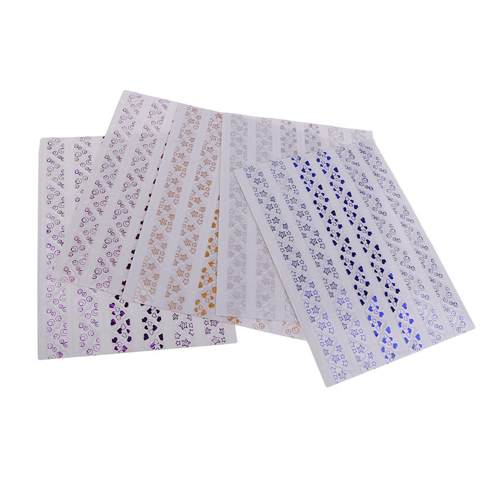 5 Sheets/Patterns Lots DIY Scrapbooking Gilding Photo Album Frame Corner Stickers Picture Corner fixed Photo Decoration Stickers