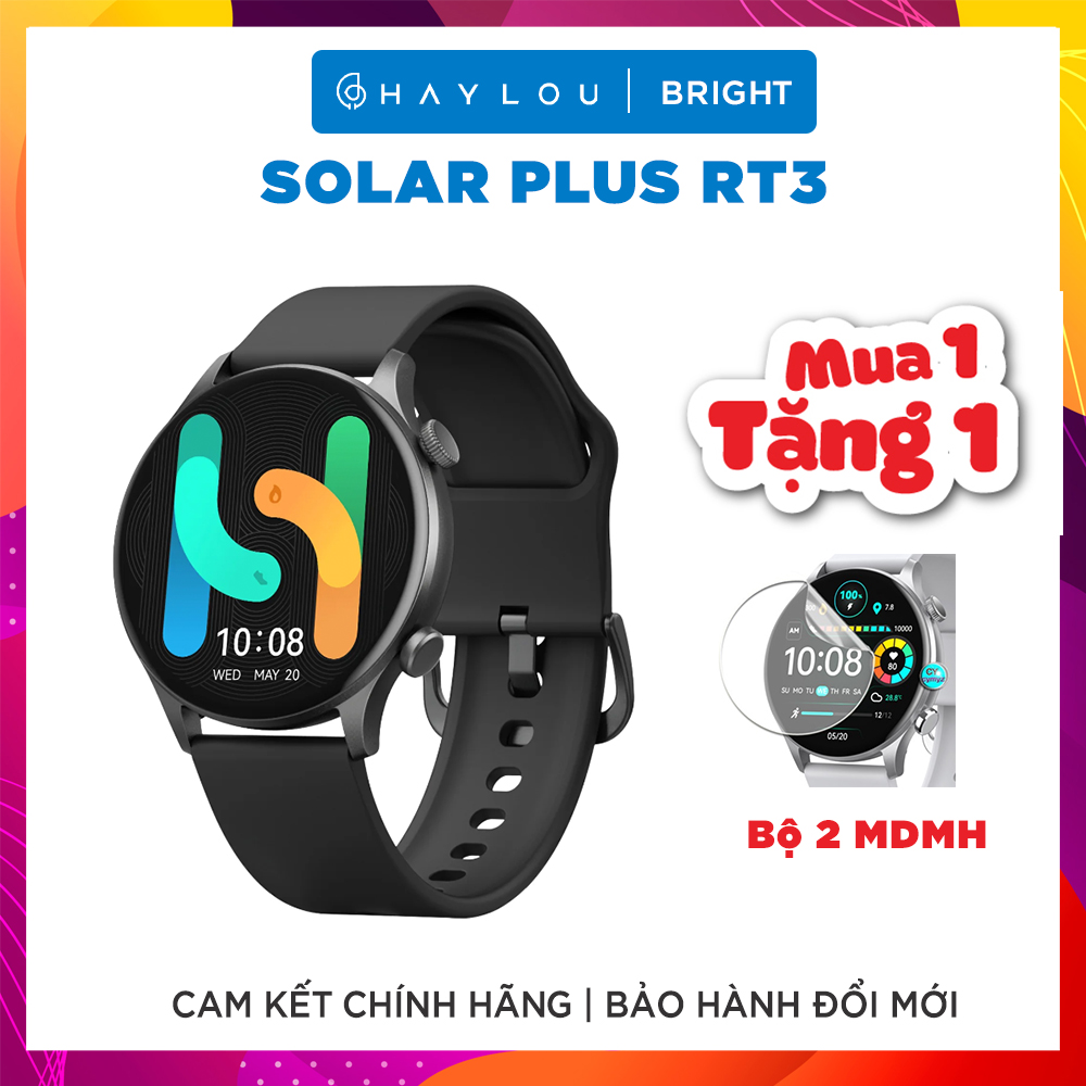 Đồng Hồ Thông Minh HAYLOU Solar Plus RT3 - Hàng Chính Hãng