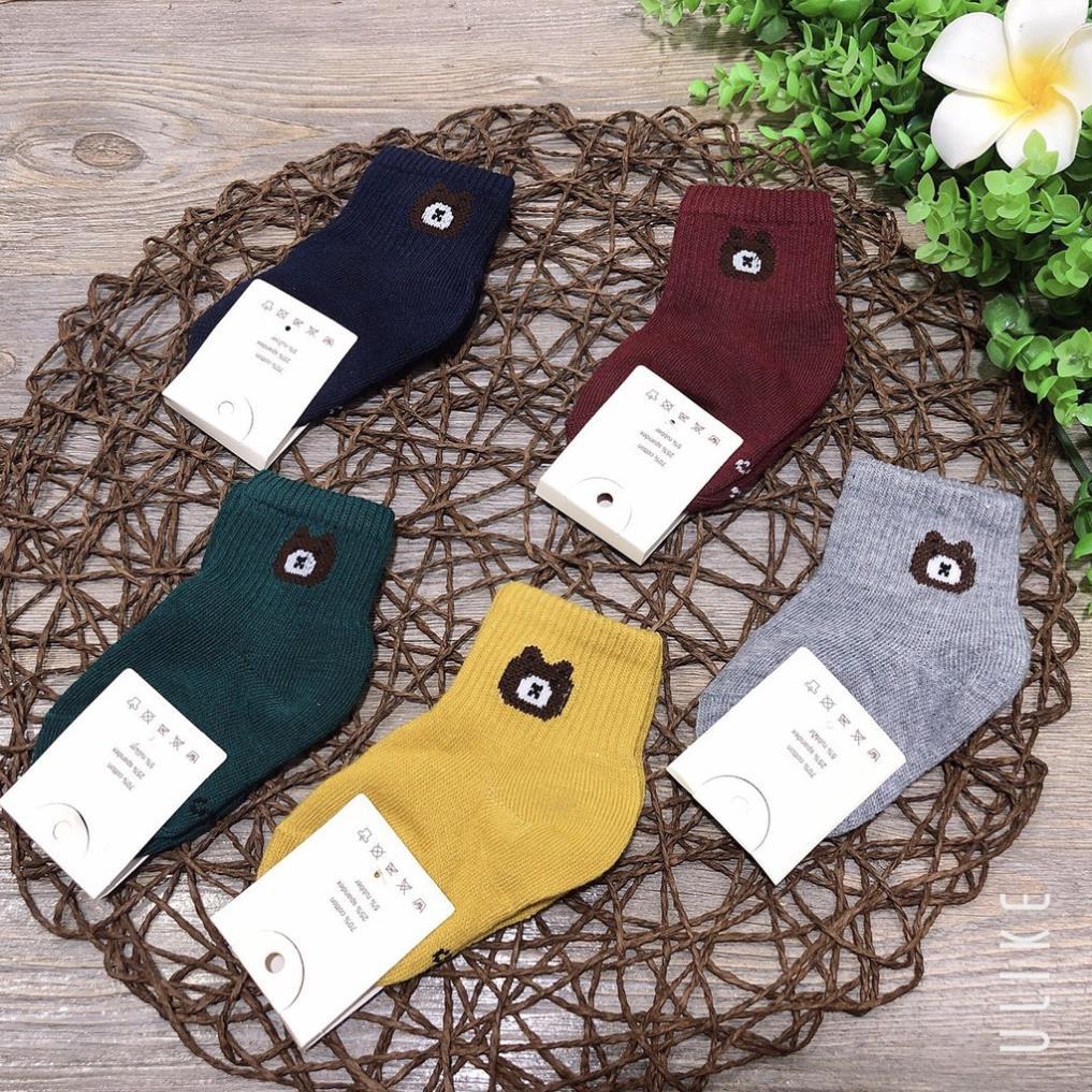 Tất len hình Gấu mềm mịn, co dãn cho bé