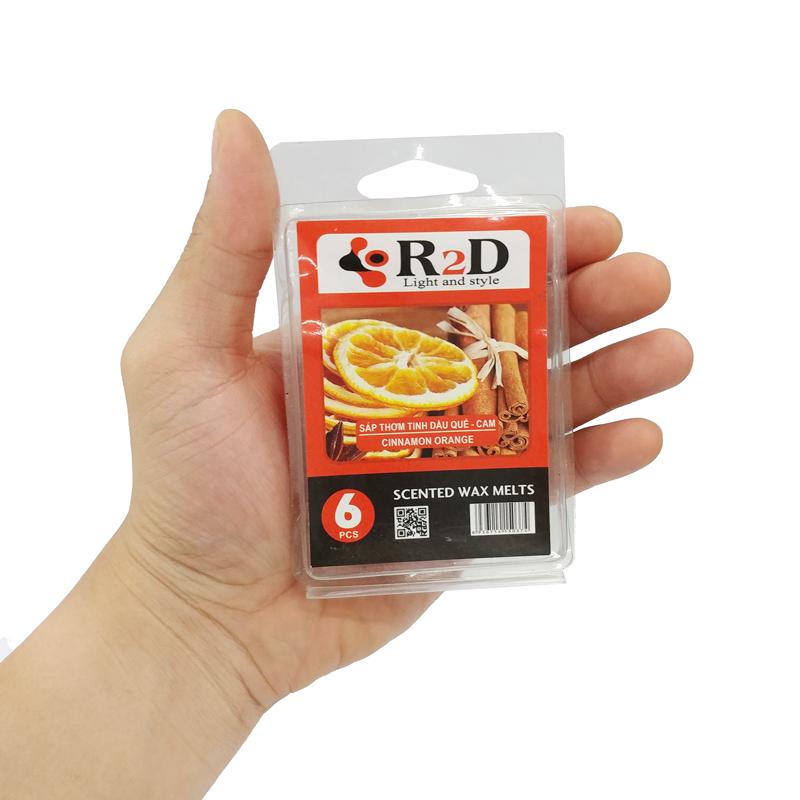 Hộp 6 Sáp Thơm Tinh Dầu Wax Melts Hương Quế Cam R2D