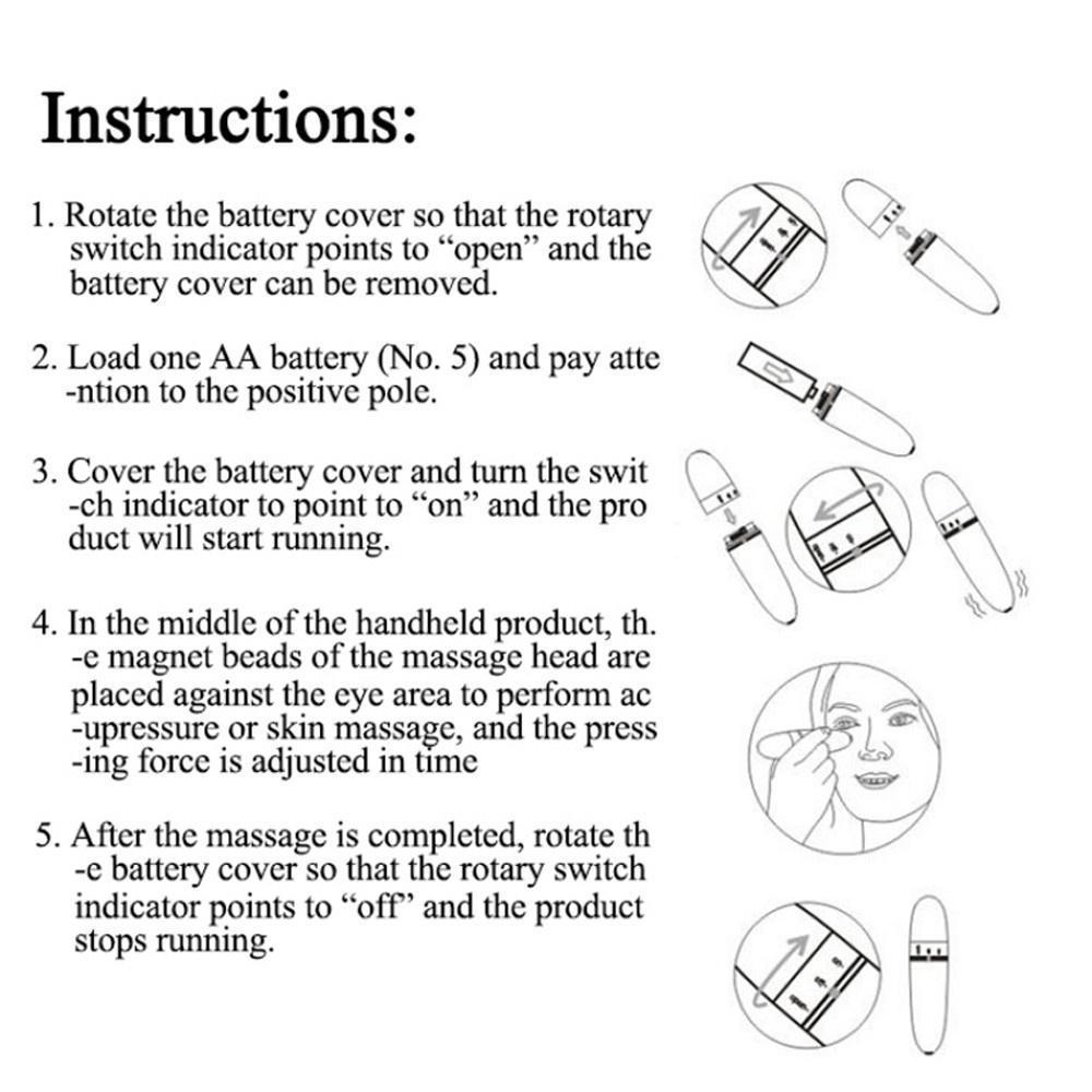 Máy Massage Xóa Bọng Mắt Mini Zung Mát - Mạnh - Loại Tốt Giá Rẻ (Xả Kho Hàng) (Hàng Chính Hãng)