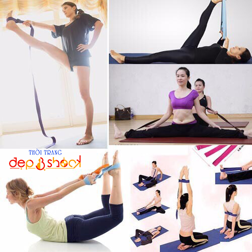 Dây Đai Hỗ Trợ Tập Yoga Sợi Cotton 2m5