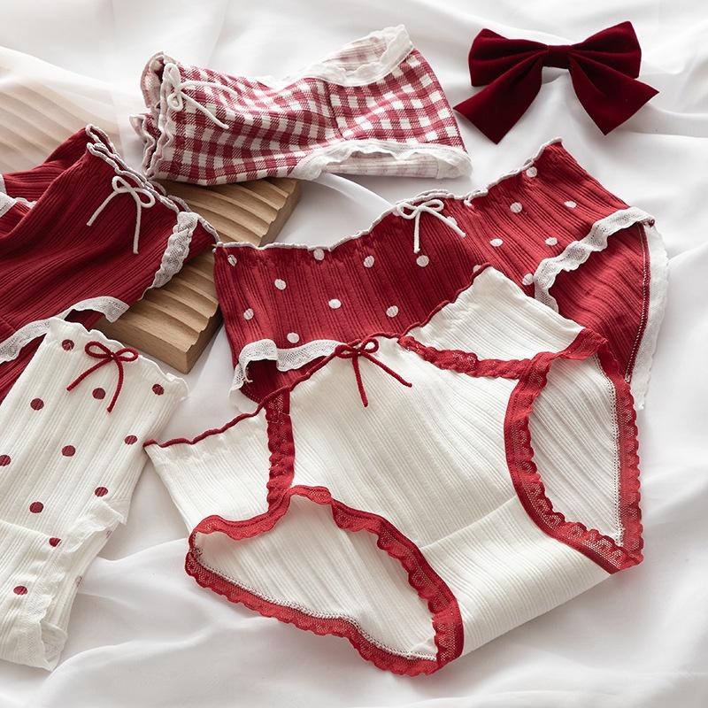 Quần Lót Nữ Cotton Caro- Chấm Bi Thời Trang Ngang Eo . Hàng Loại Đẹp.