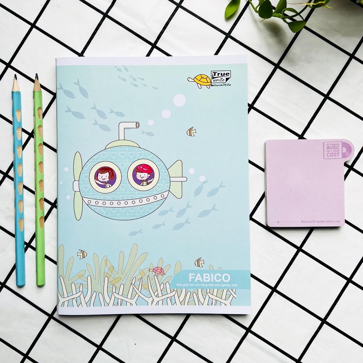 Combo 5 Tập Học Sinh 4 Ô Ly 200 Trang 80gsm - Fabico ELE23