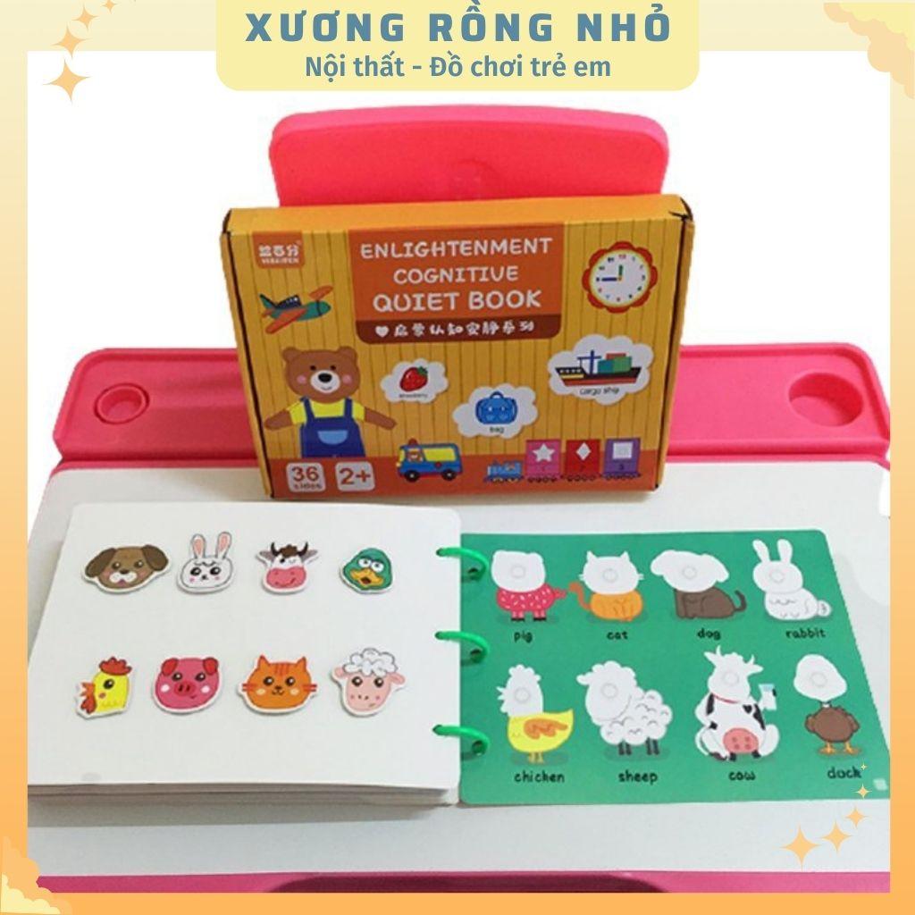 Học Liệu 17 Chủ Đề, Đồ Chơi Giáo Dục Sớm Cho Bé, Bảng Bận Rộn Quiet Book, Busy Board, Bóc Dán Cho Bé 2-6 tuổi