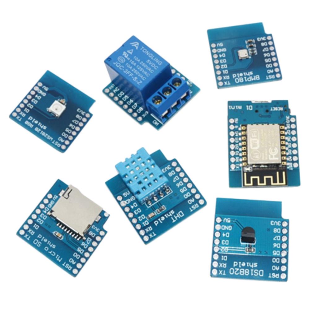 7pc D1 Mini Kit NodeMcu 4M Bytes Lua WiFi Development Board Base On ESP-12F
