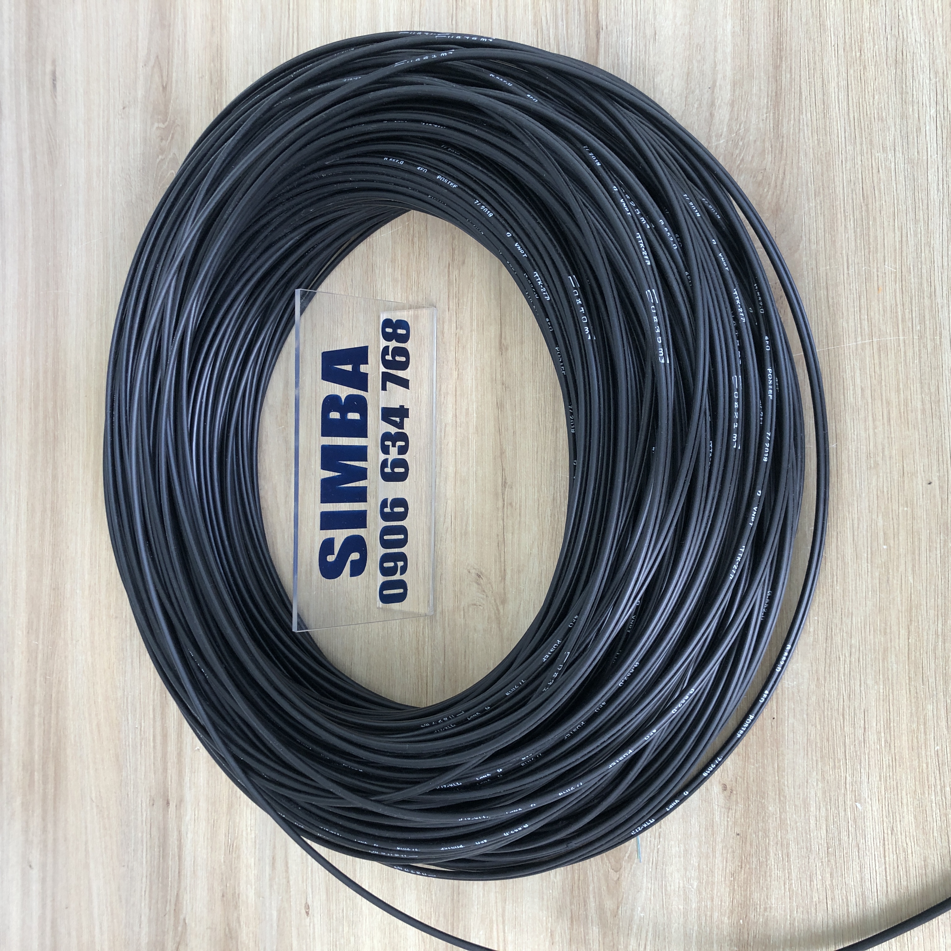 Cáp quang thuê bao FTTH 04FO, ống lỏng, dây treo 1.0mm